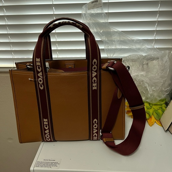 Coach Tan Leather Tote Bag - Picture 1 of 6